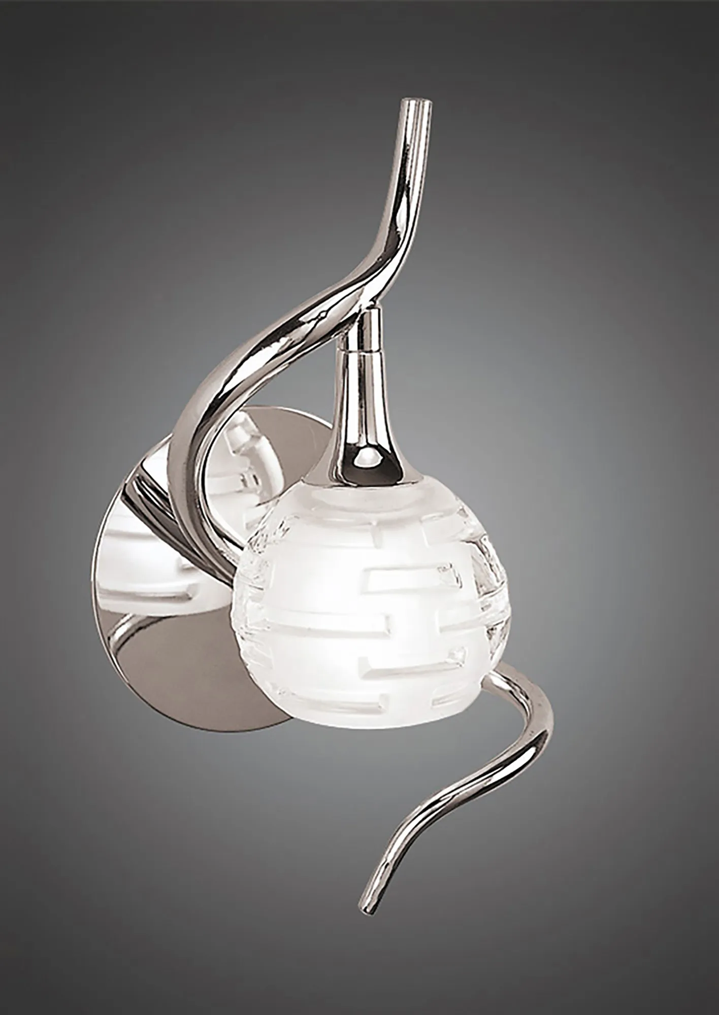 Dali Polished Chrome Wall Lights Mantra Armed Wall Lights